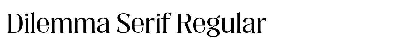 Dilemma Serif Regular image